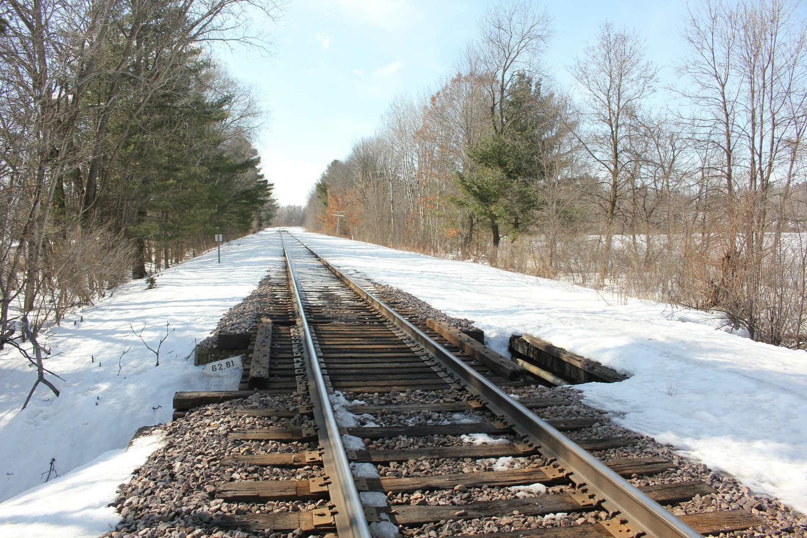Looking west